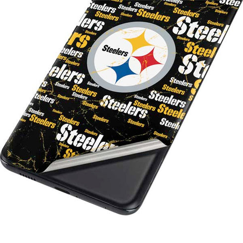 NFL Pittsburgh Steelers Black Blast Galaxy S21 Plus 5G Skin